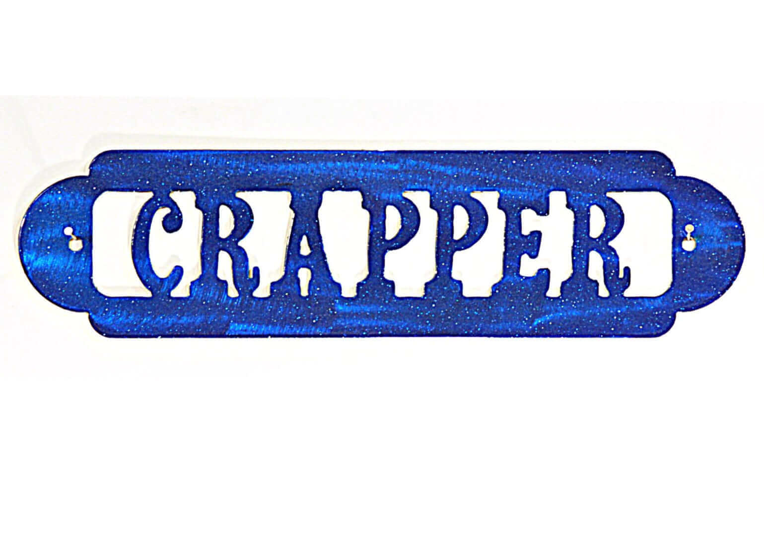 Crapper Metal Bathroom Sign