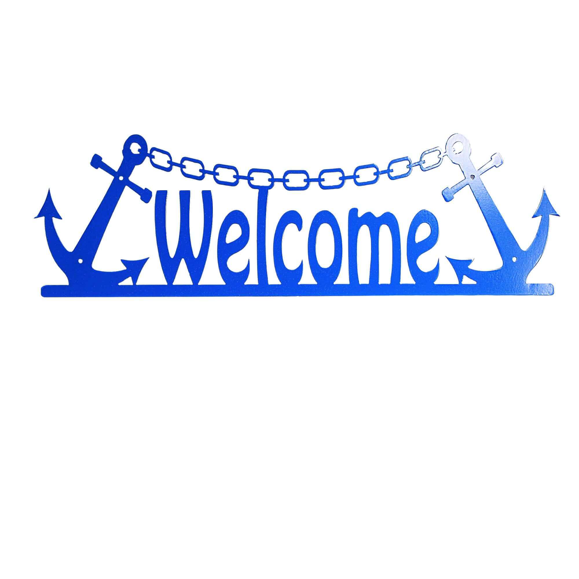 Metal Anchor Welcome Sign