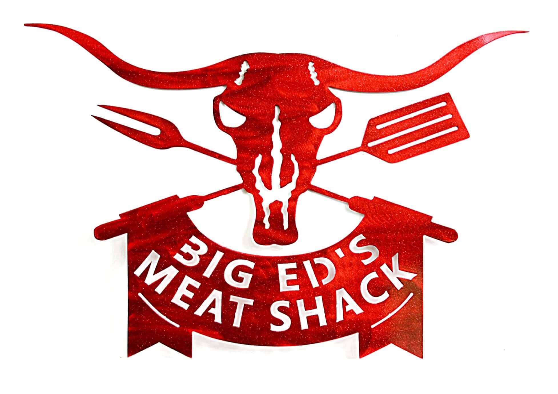 Custom Meat Fire Beer Metal Sign