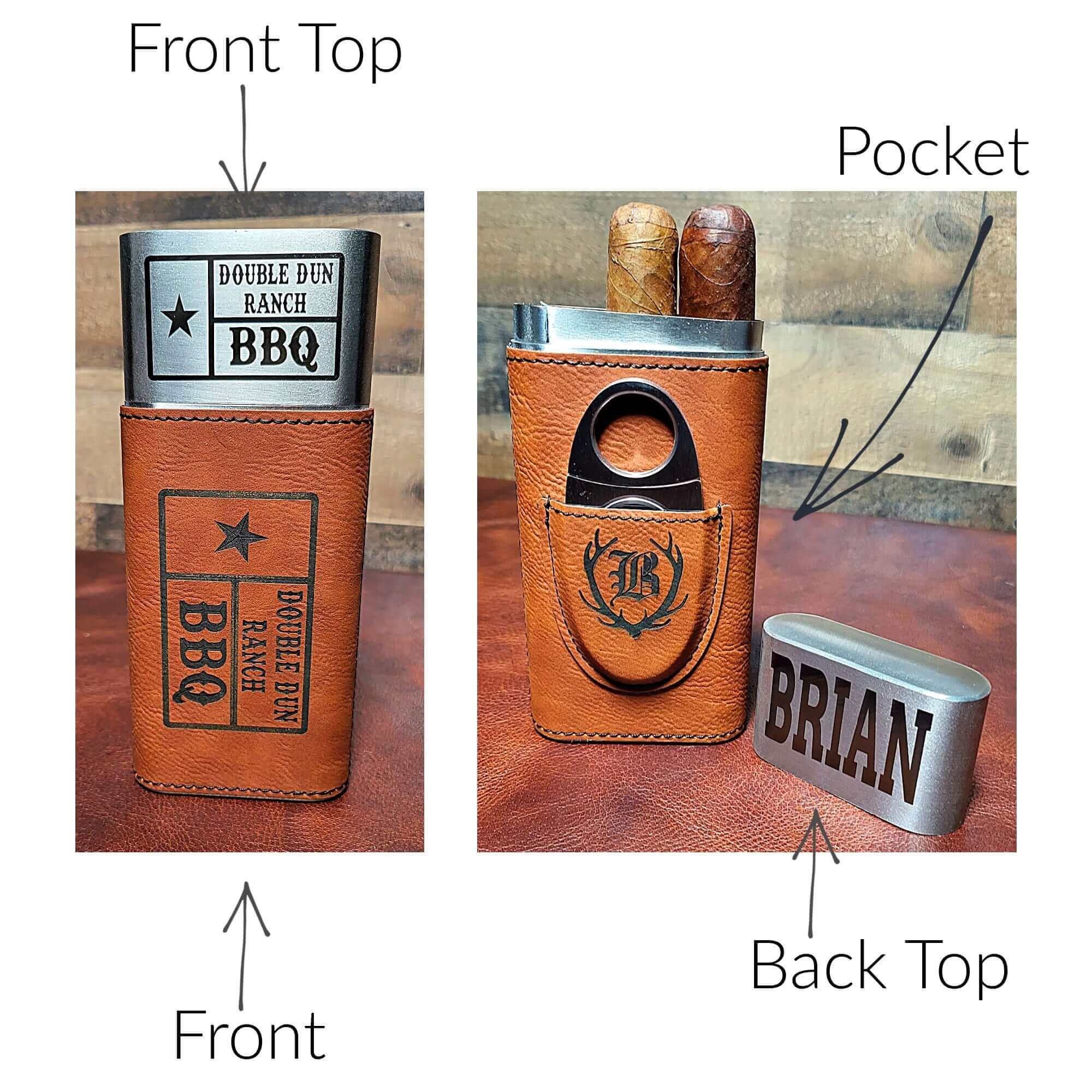 Custom Cigar Holder--Holds 3 Cigars