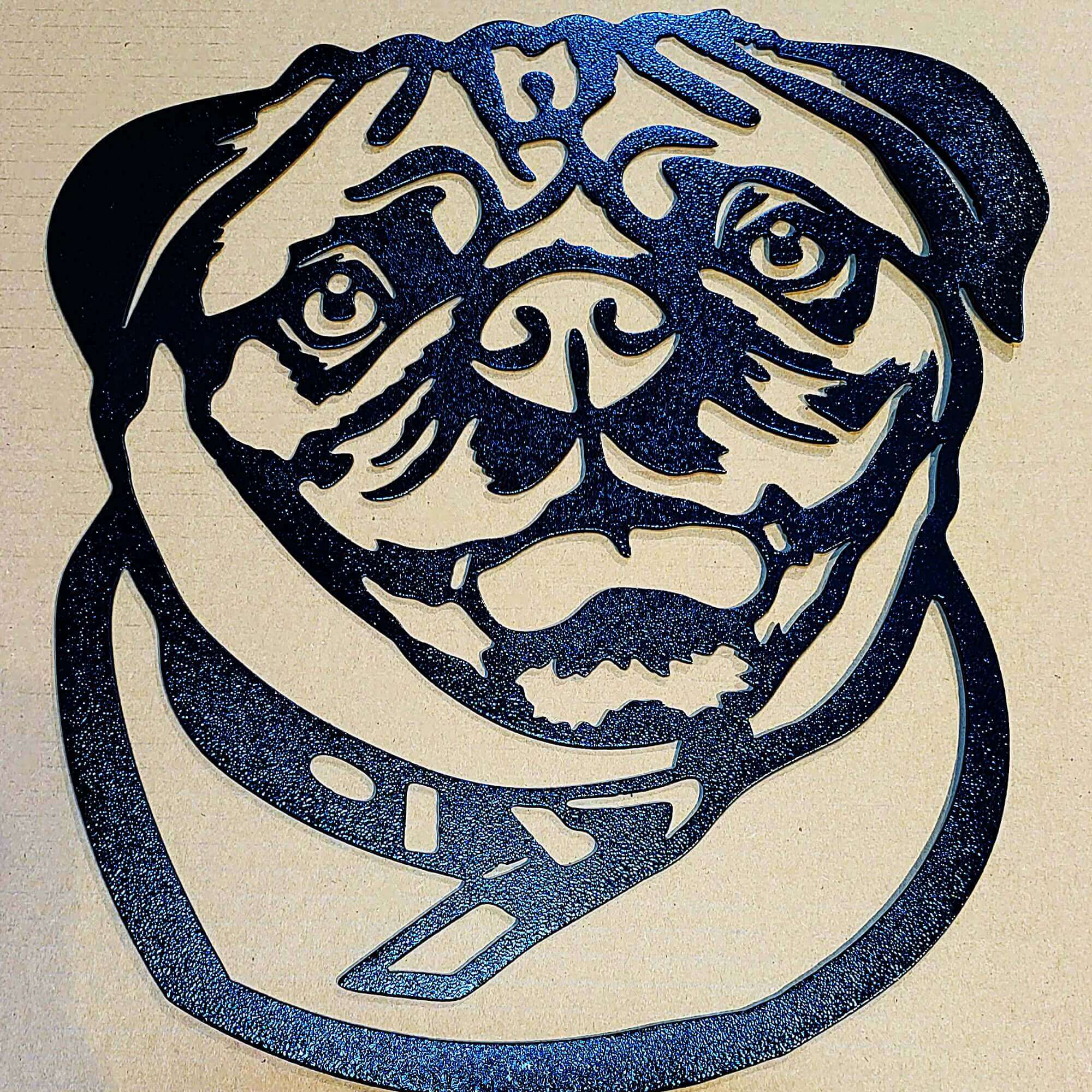 Pug Metal Sign