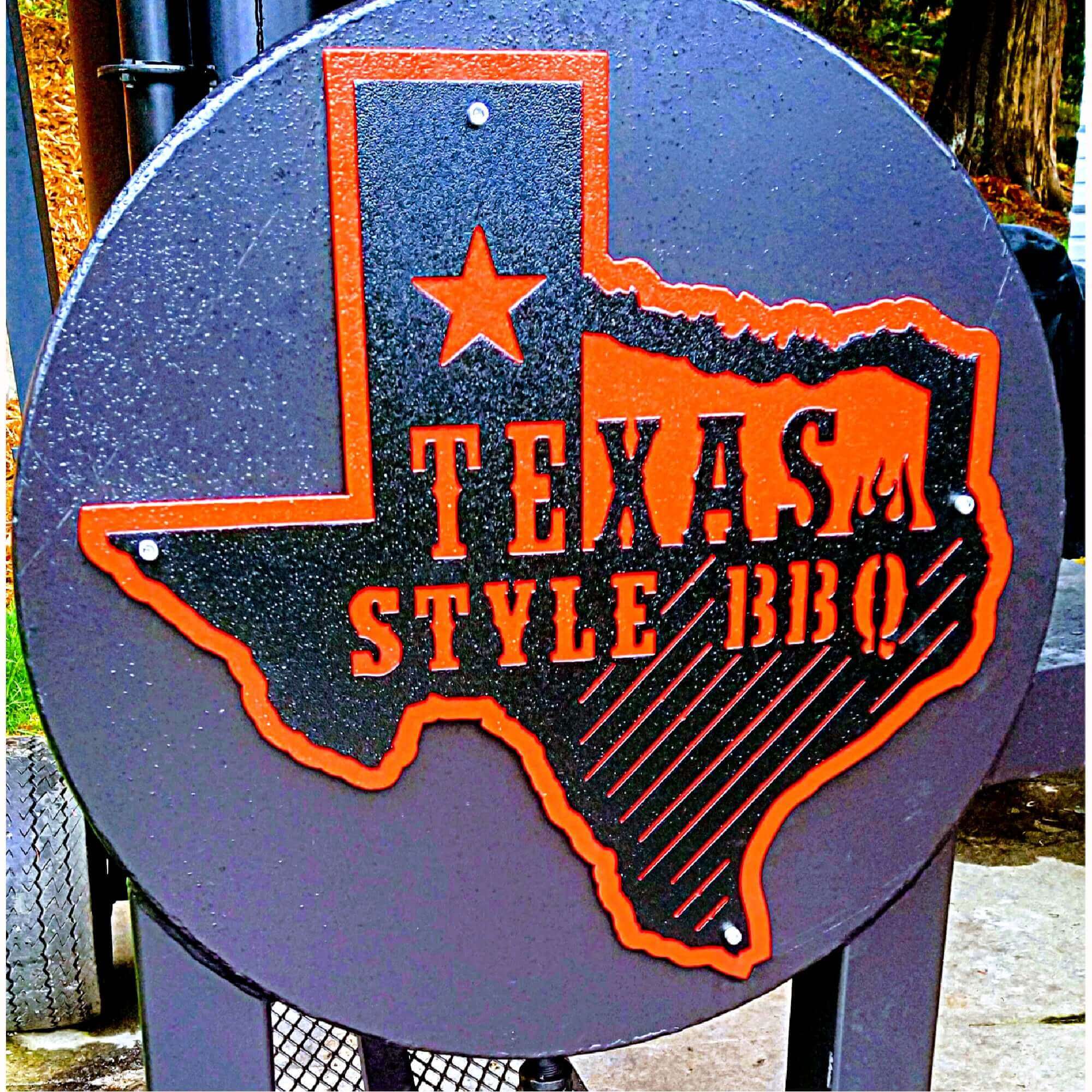 Texas Style BBQ Layered Metal Barbecue Sign