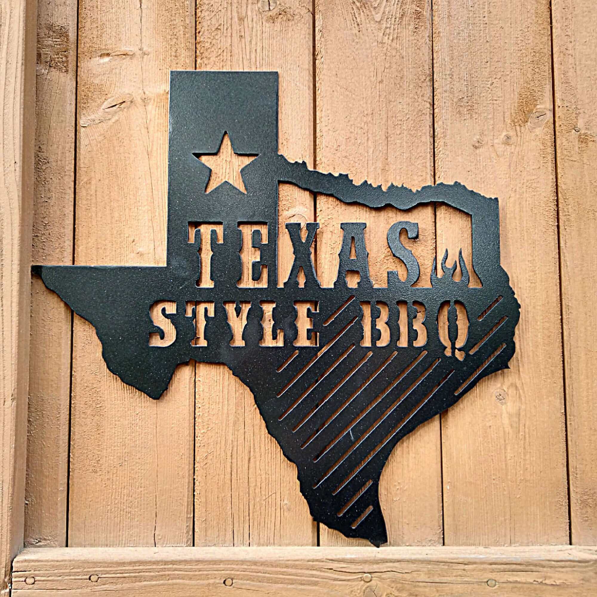 Texas Style BBQ Metal Sign