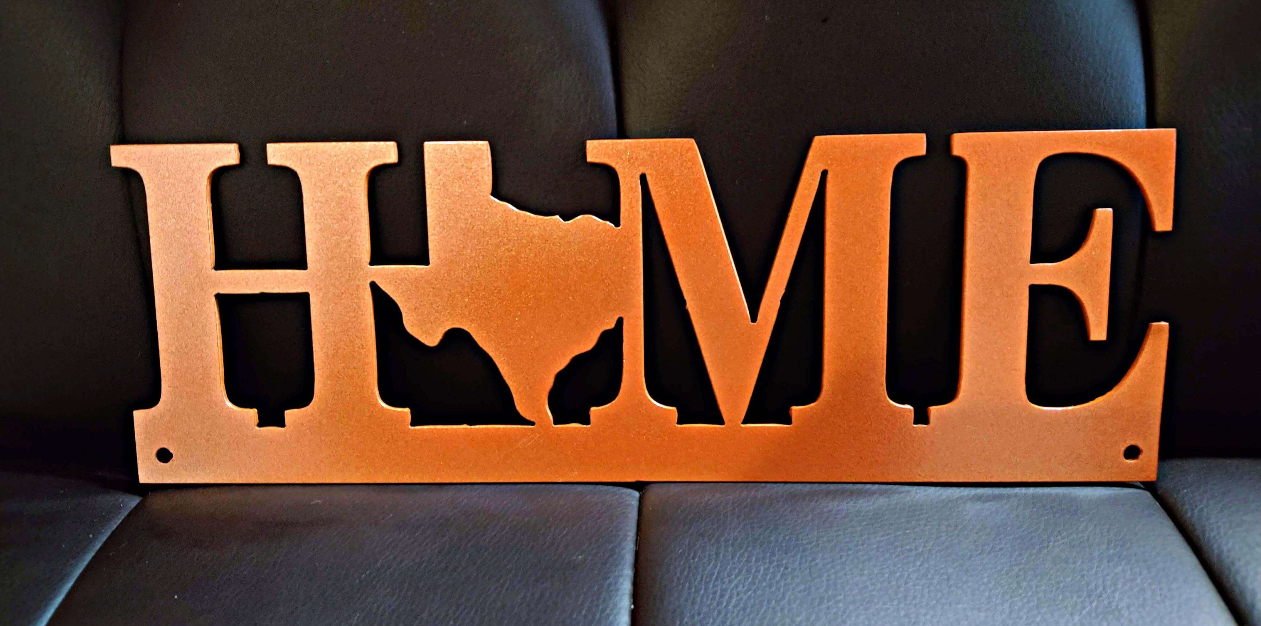 Texas Home Metal Sign