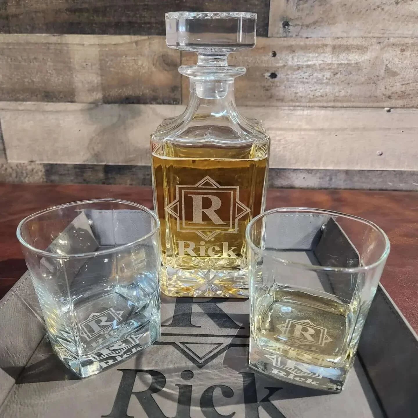 Personalized Decanter and Glasses