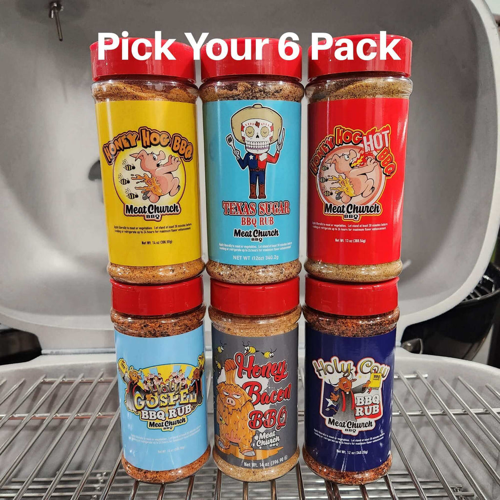 Meat Church Rub Pick Your 6 Pack - DDR Fab & DDR BBQ Supply