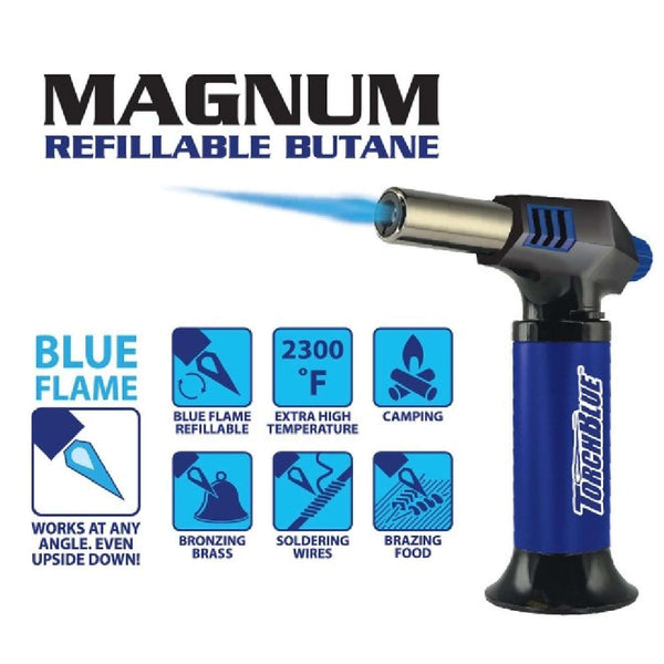 Torch Blue Magnum Refillable Torch